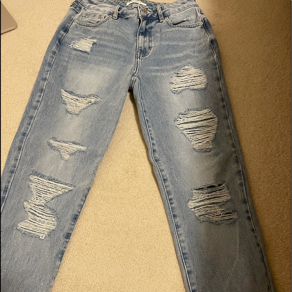 pacsun light wash mom jeans - Picture 1 of 2